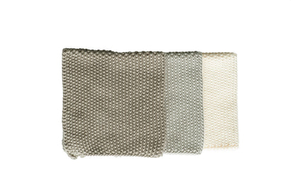 Lavette Taupe Washcloths - Set of Three