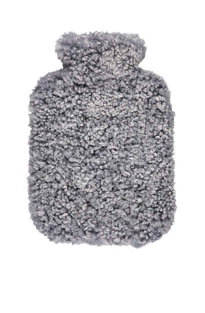 new zealand short wool hot water bottle - light grey