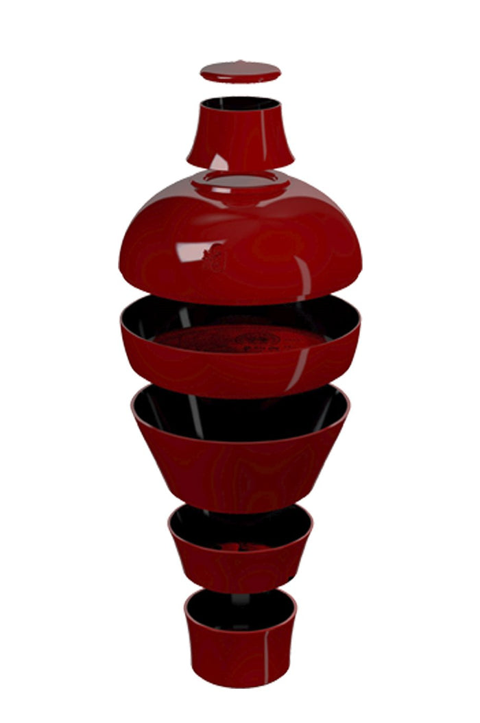 Ming Stackable Dishes - China Red