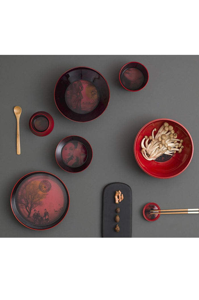 Ming Stackable Dishes - China Red