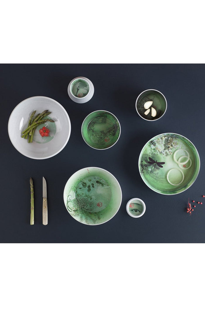 Ming Stackable Dishes - Acqua White