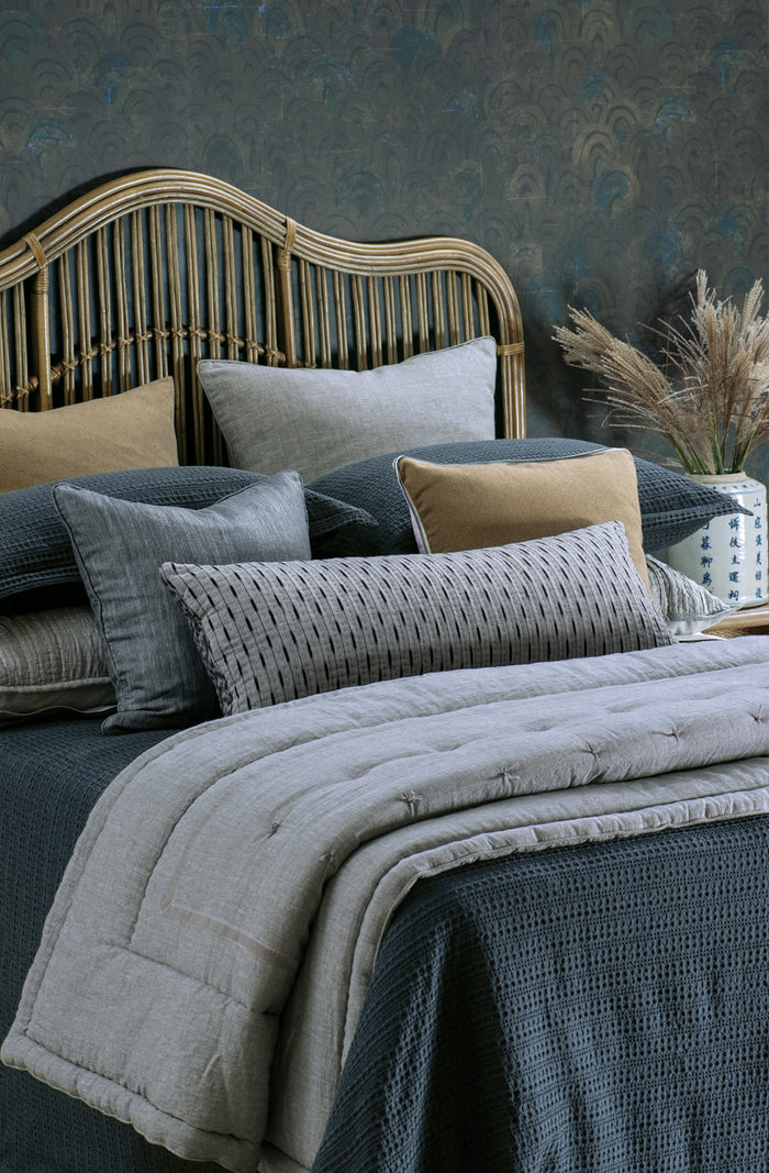 Curvare Antique Grey Headboard