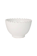 Moroccan White Zigzag Bowl - Medium
