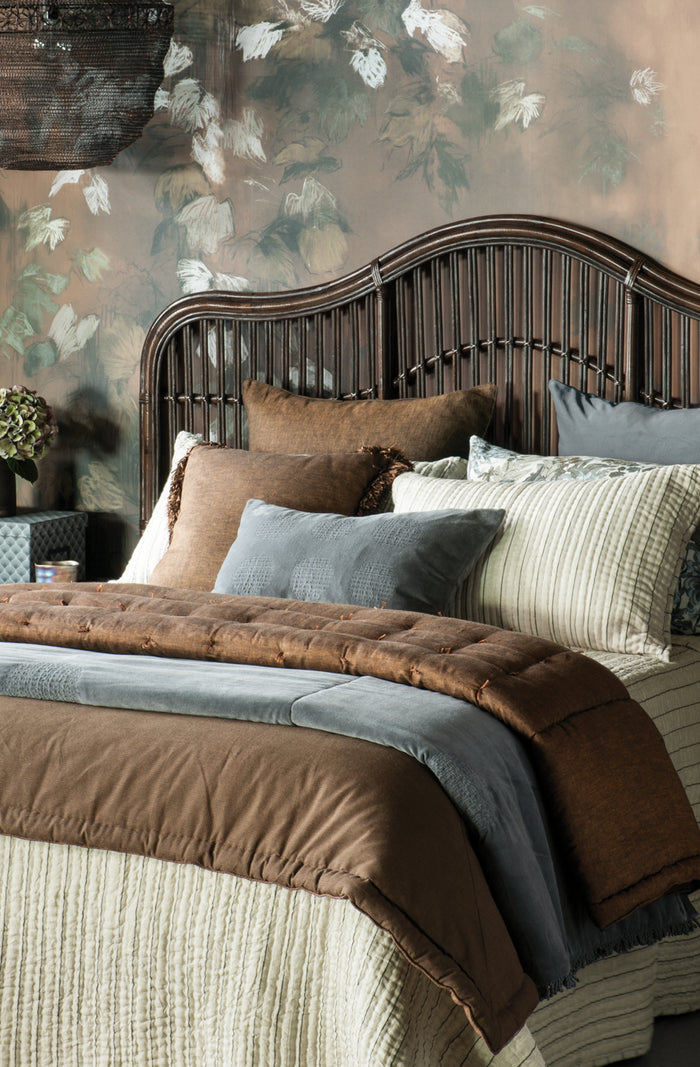 Curvare Brown Wash Headboard