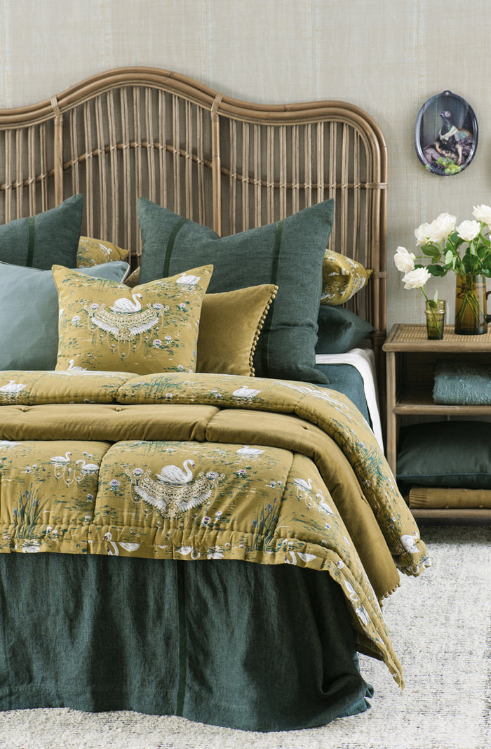 Curvare Antique Grey Headboard