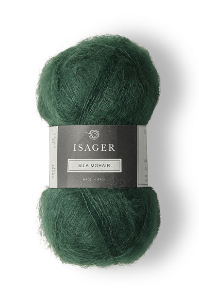 silk mohair forest green 37