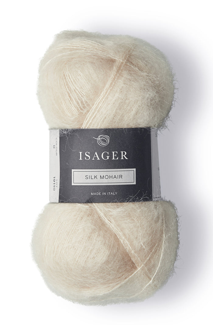 silk mohair natural white 0