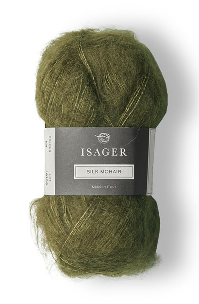 silk mohair olive 68