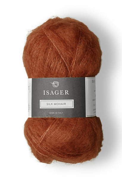silk mohair rust 33