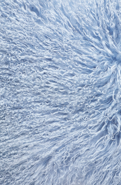 tibetan sheepskin seat cover - summer sky