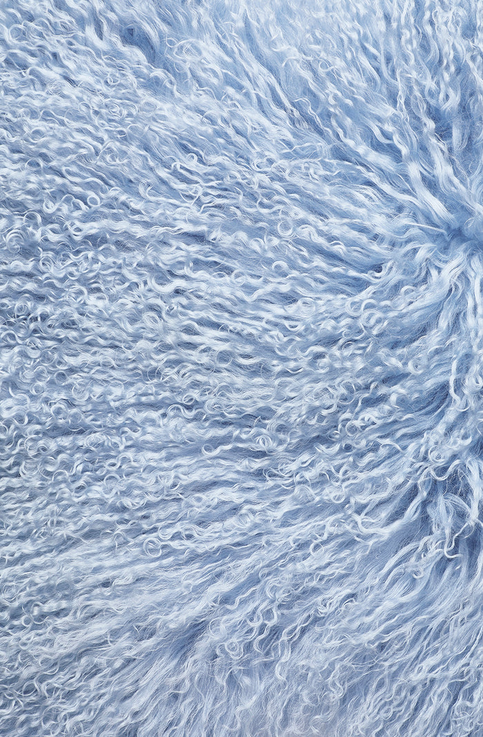 tibetan sheepskin seat cover - summer sky