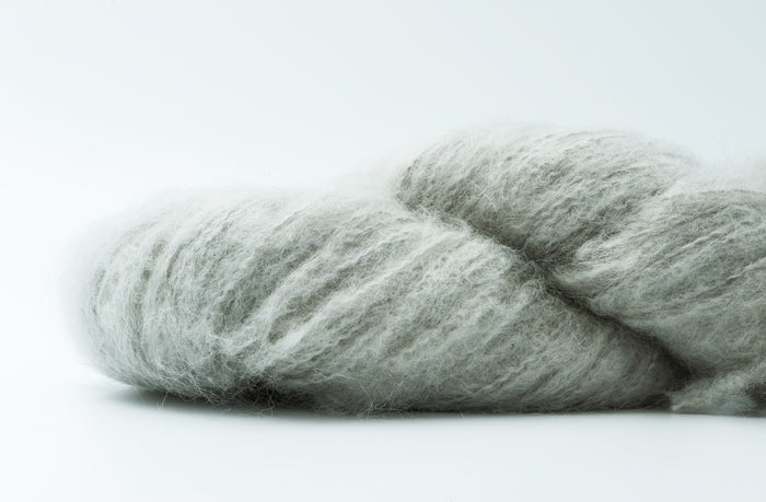 Mohair Brushed 12ply - Silver