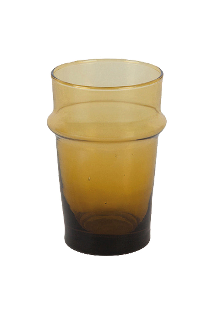 Moroccan Mustard Traditional Glass - Medium
