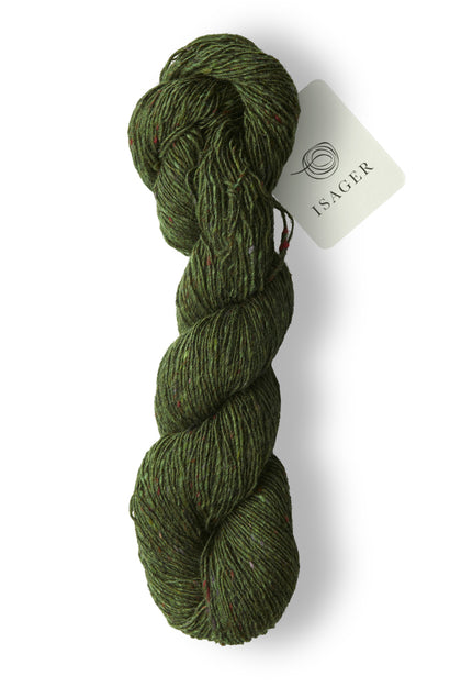 Isager Tweed Bottle Green