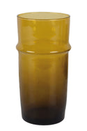 Moroccan Mustard Glass Vase - Medium